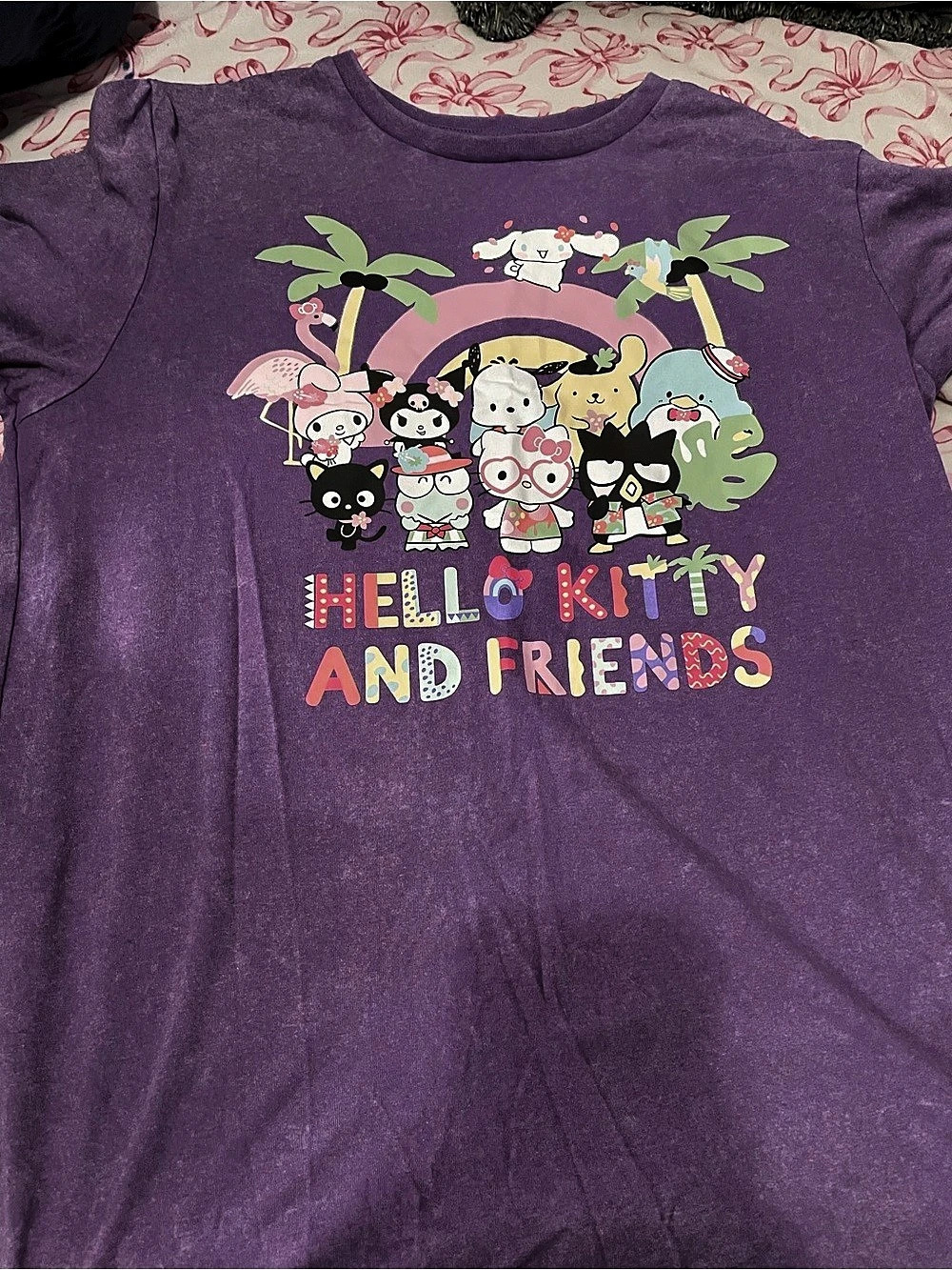 Sanrio Hello Kitty & Friends Purple Graphic Tee